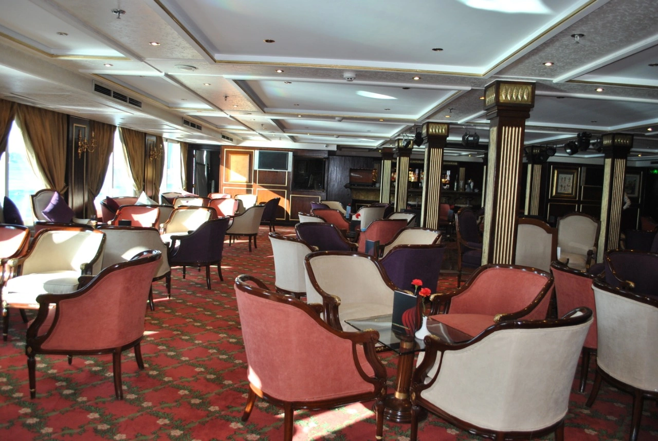 Lounge aboard the MS TiYi Nile Cruise Nile cruise